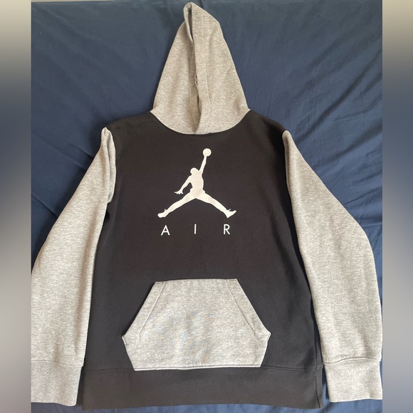 Kids Black and Grey Jordan Hoodie - Picture 1 of 3